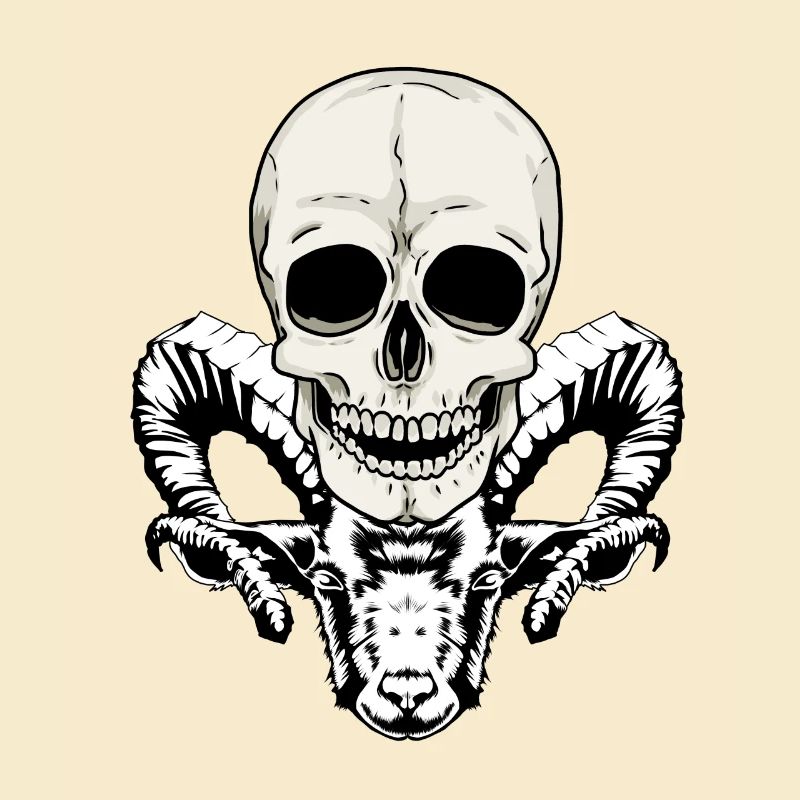 Horror Devil Satan Demon Skull Halloween