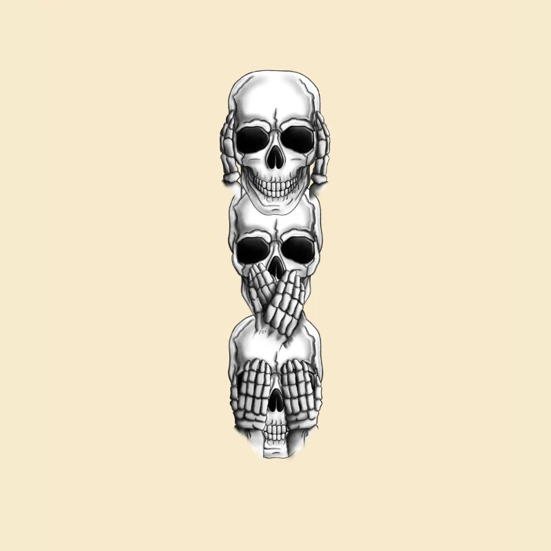 Skull gestures vertically