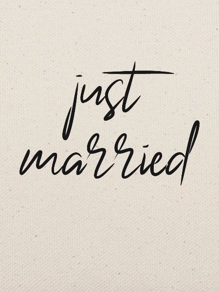 just married