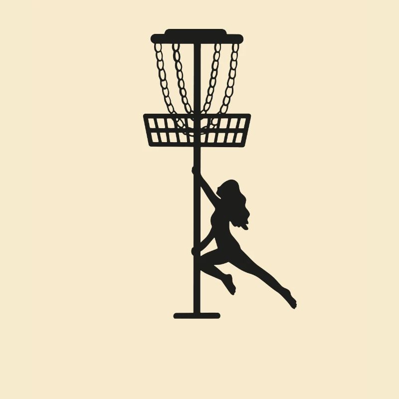 Disc Golf Frisbee Tree Basket Stripper Golf Player