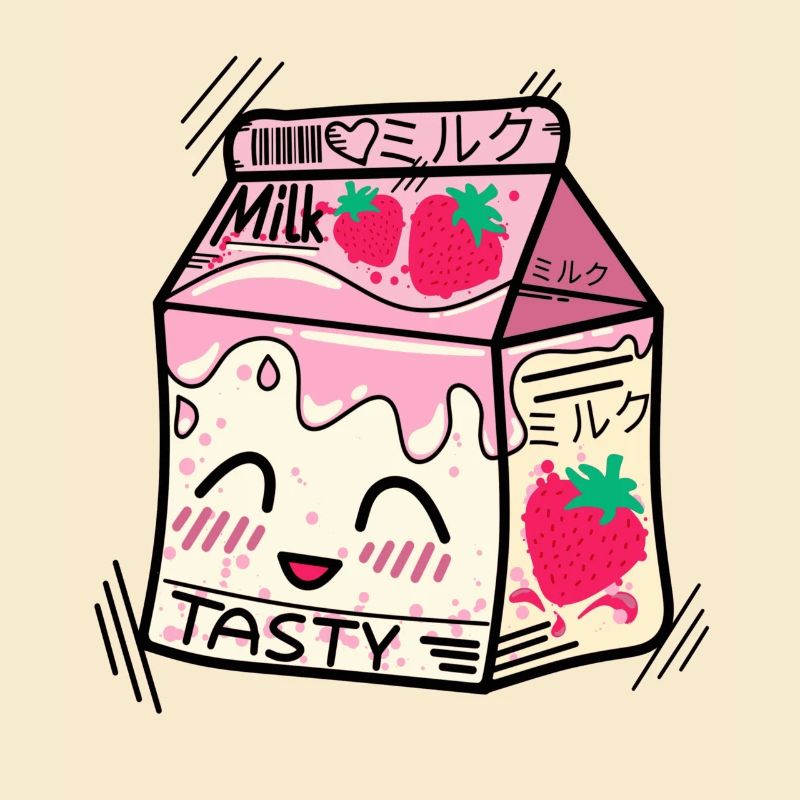 Kawaii Erdbeermilch