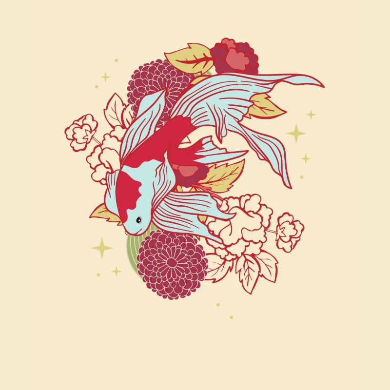 Koi Blumen Floral