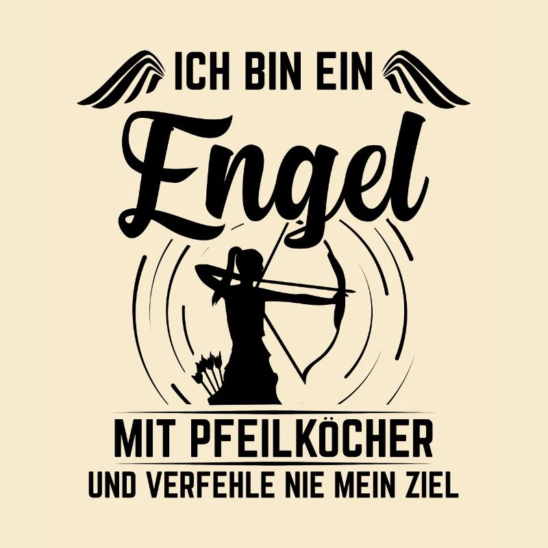 Bogenschützin Engel mit Pfeilköcher Bogenschießen