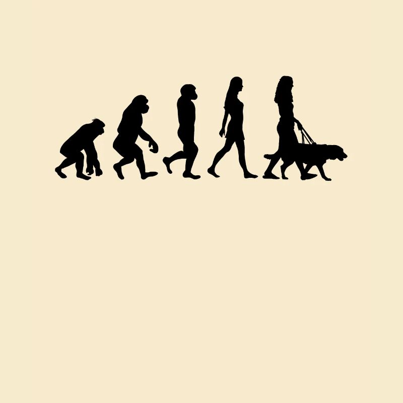 Hundehalterin Evolution Hund