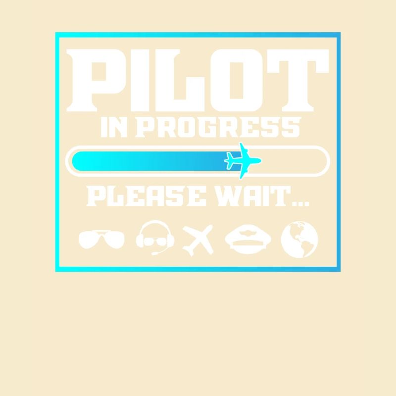 Pilot In Progress Funny Flight School Student