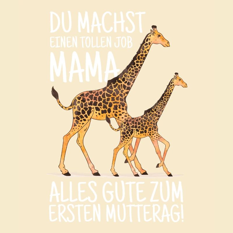 Muttertag Mutter Mummy Giraffe Spruch Geschenk