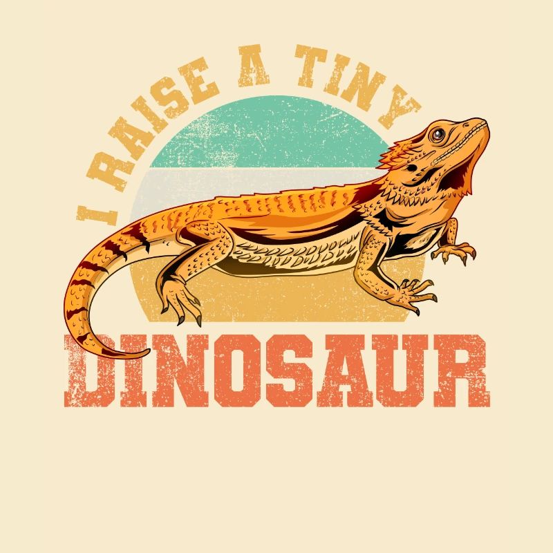 Bartagame Eidechse Reptil Vintage