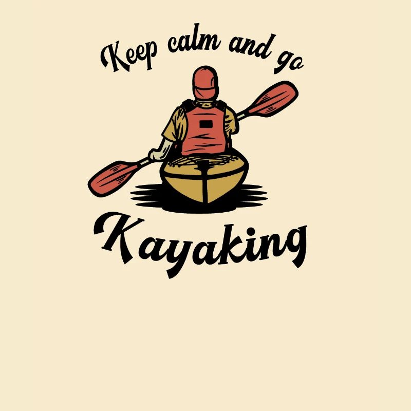 Keep Calm and go Kayaking Kajakfahrer Geschenk