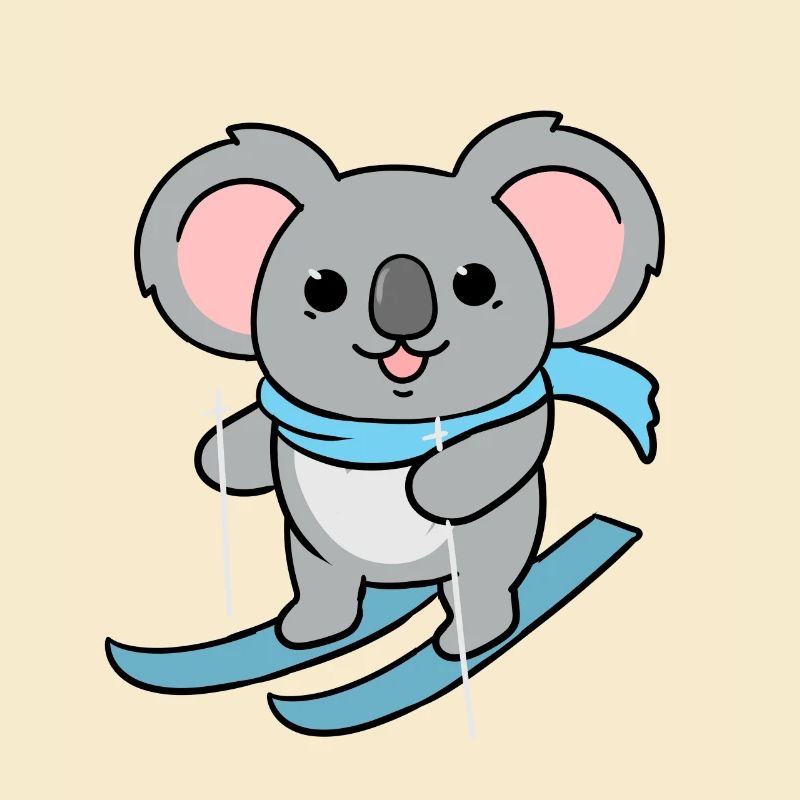 Koala-Skifahren