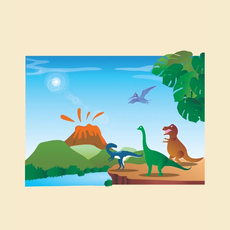 Dinosaurier-Vulkan