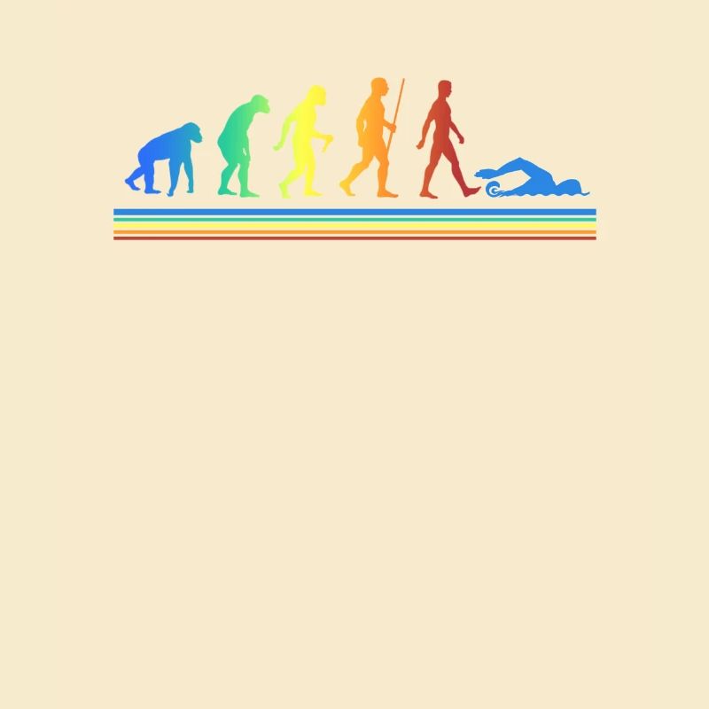 Schwimmer Evolution Freizeitsport Athleten