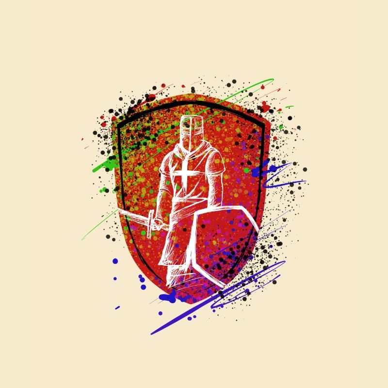 Schild Ritter Templer Krieger