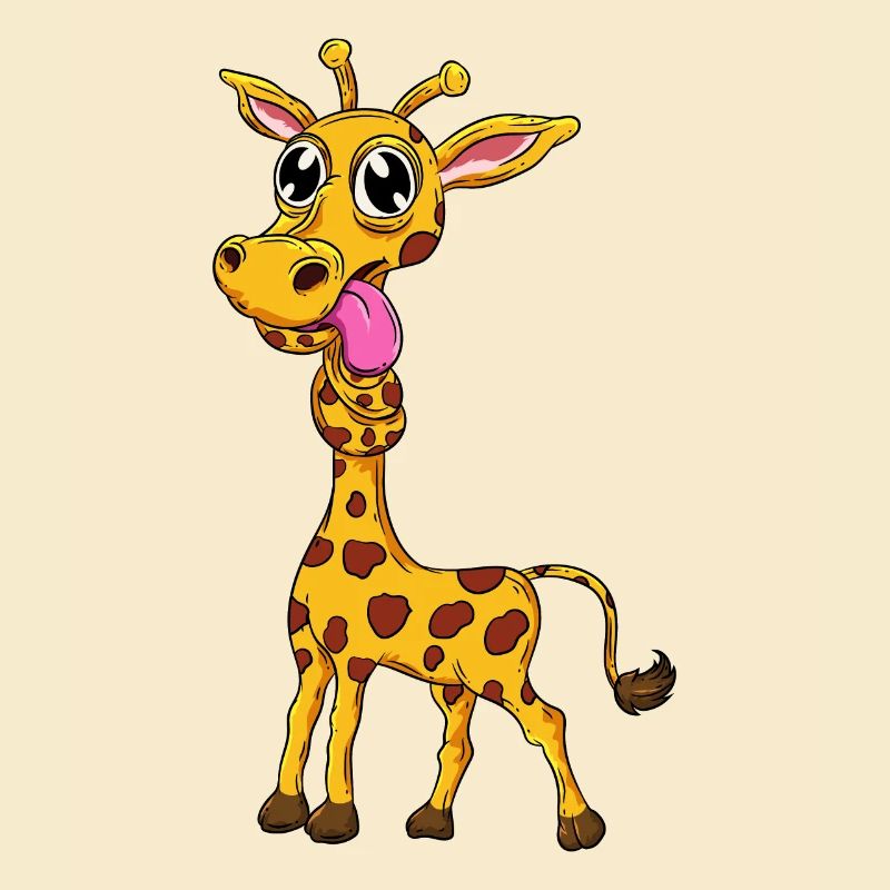 Lustige Giraffe