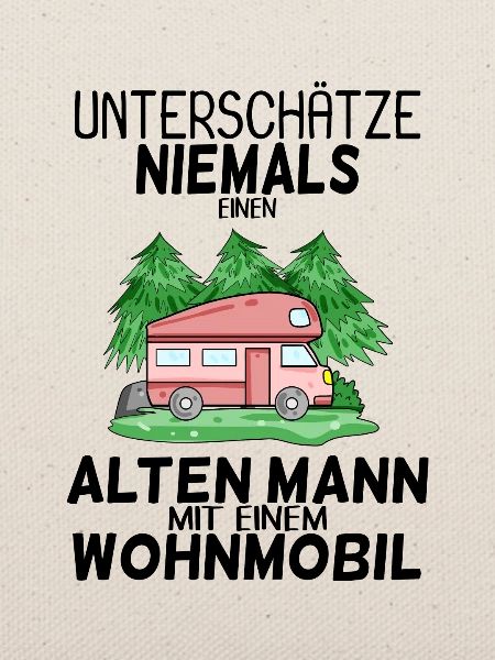 Alter Mann Wohnmobil