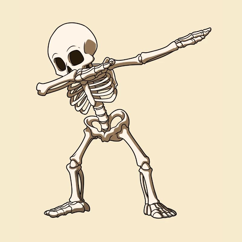 Dab squelette Dabbing Gerippe Halloween danse