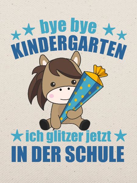 Pferd Schule Einschulung Kindergarten Pony