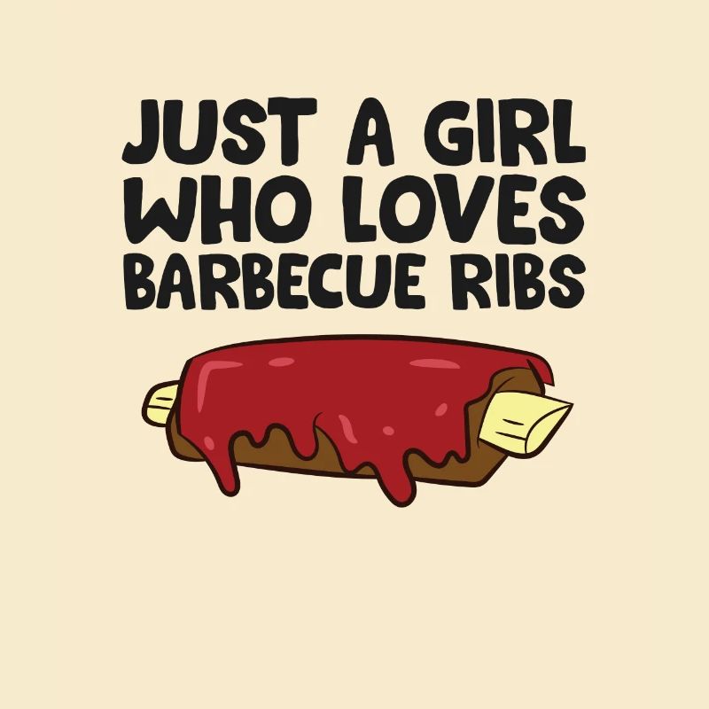 Nur ein Mädchen, das Schweinerippchen liebt