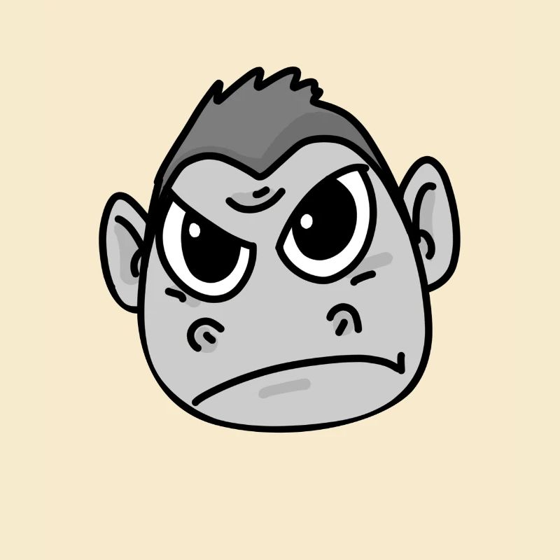 Gorilla angry