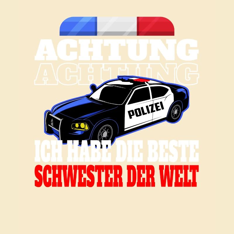 Polizei Beste Schwester Bester Bruder Geschenk