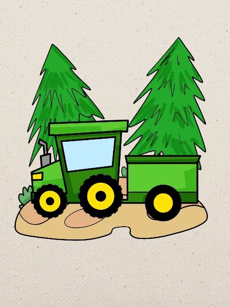 Traktor mit Anhänger