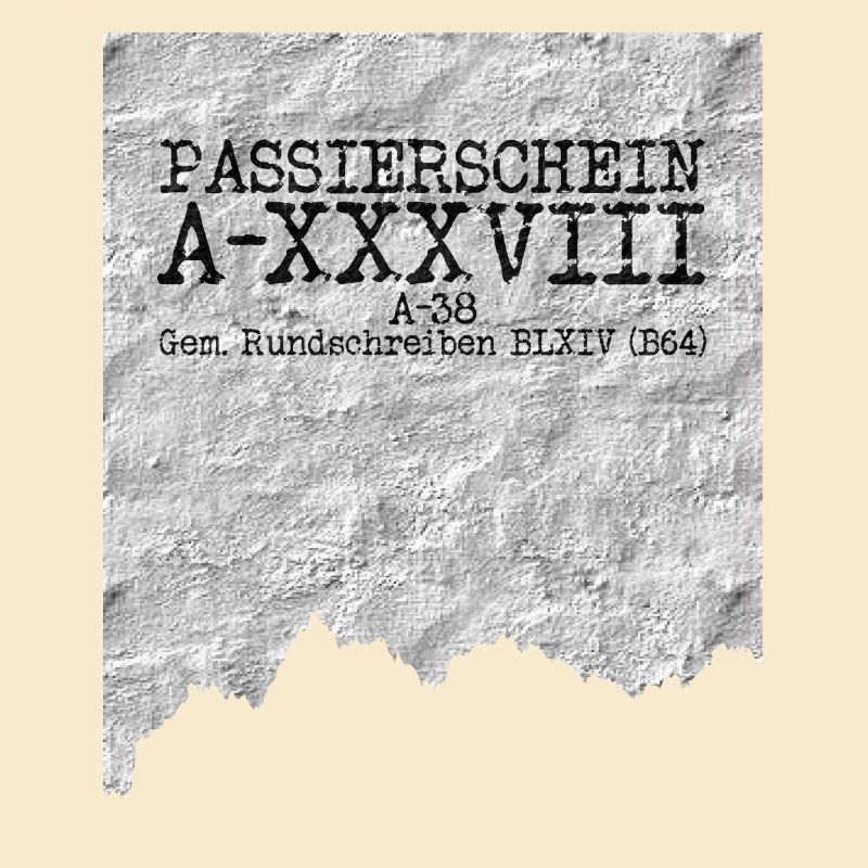 passierschein a38 schwarz