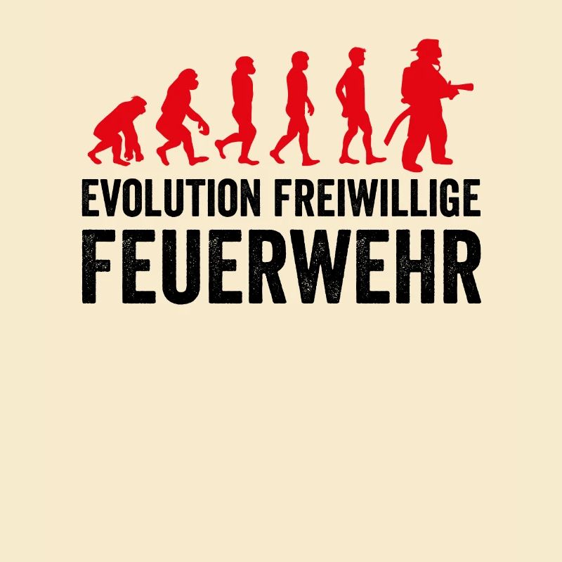 Evolution freiwillige Feuerwehr Geschenk Feuerwehr