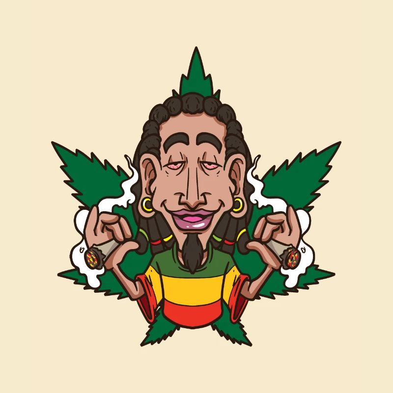 Unkraut Rastafari Mann