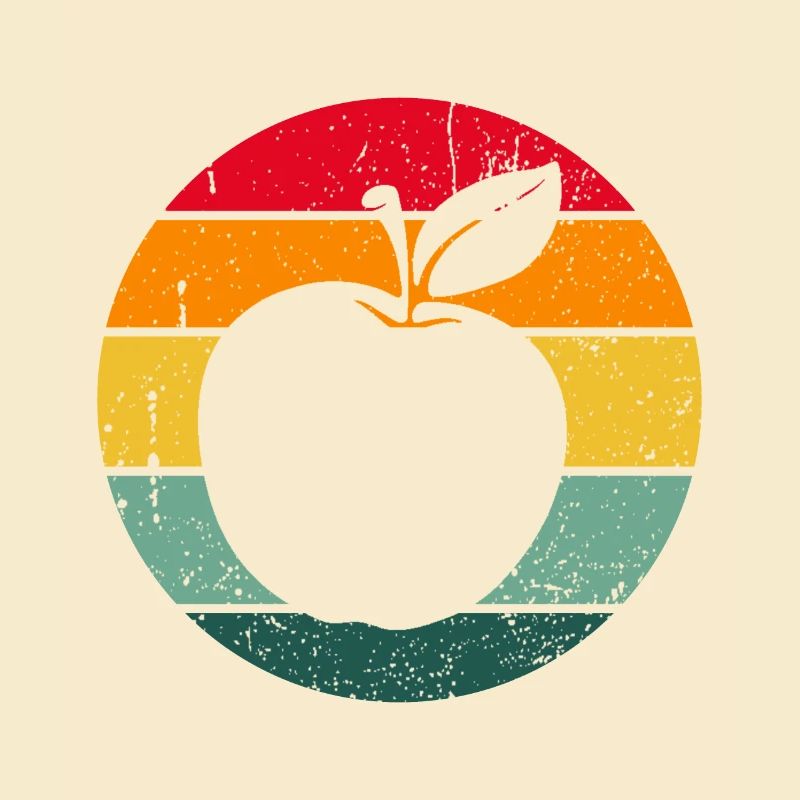 Vintage Retro Apple Fruit Apple Tree Gift Idea