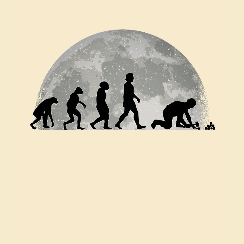 Pflasterer Evolution Mond Steinsetzer Geschenk