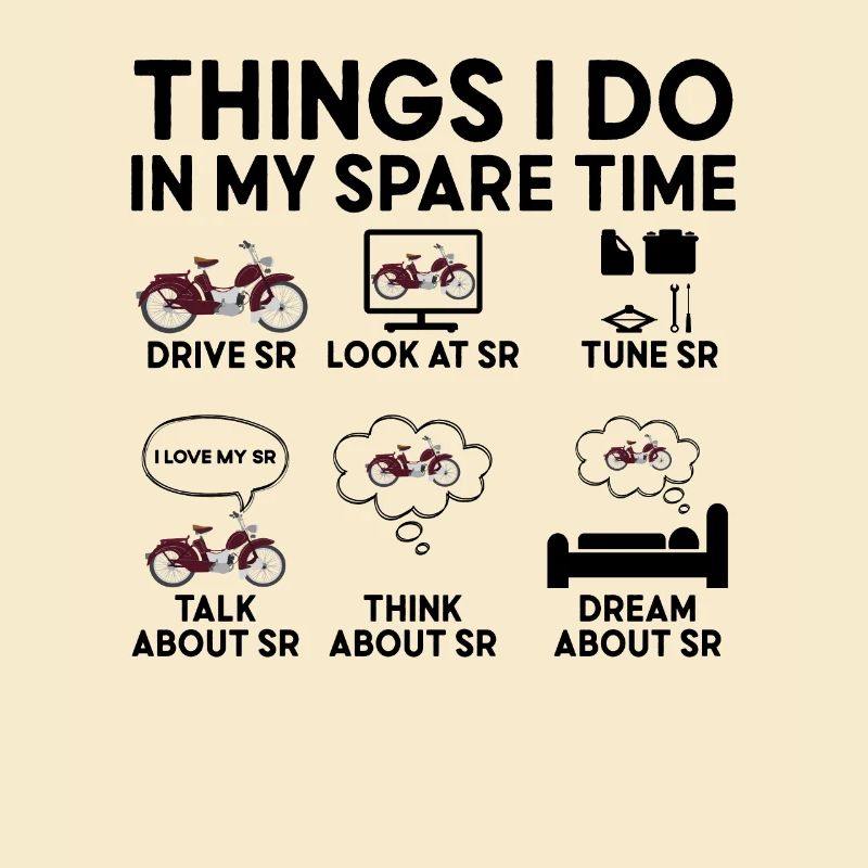 Mobylette SR Mobylette Ostalgie choses Mon temps libre