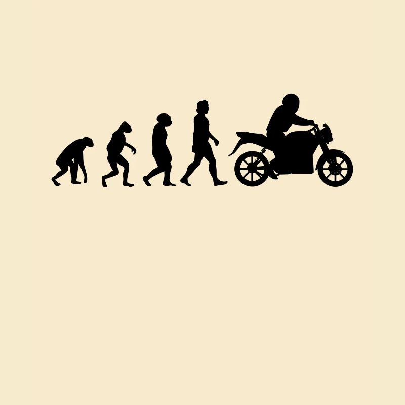 Motorcyclist Evolution Motorcycle Biker