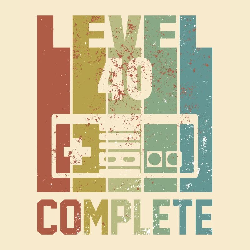 Level 40 complete Geburtstagsshirt Geschenk