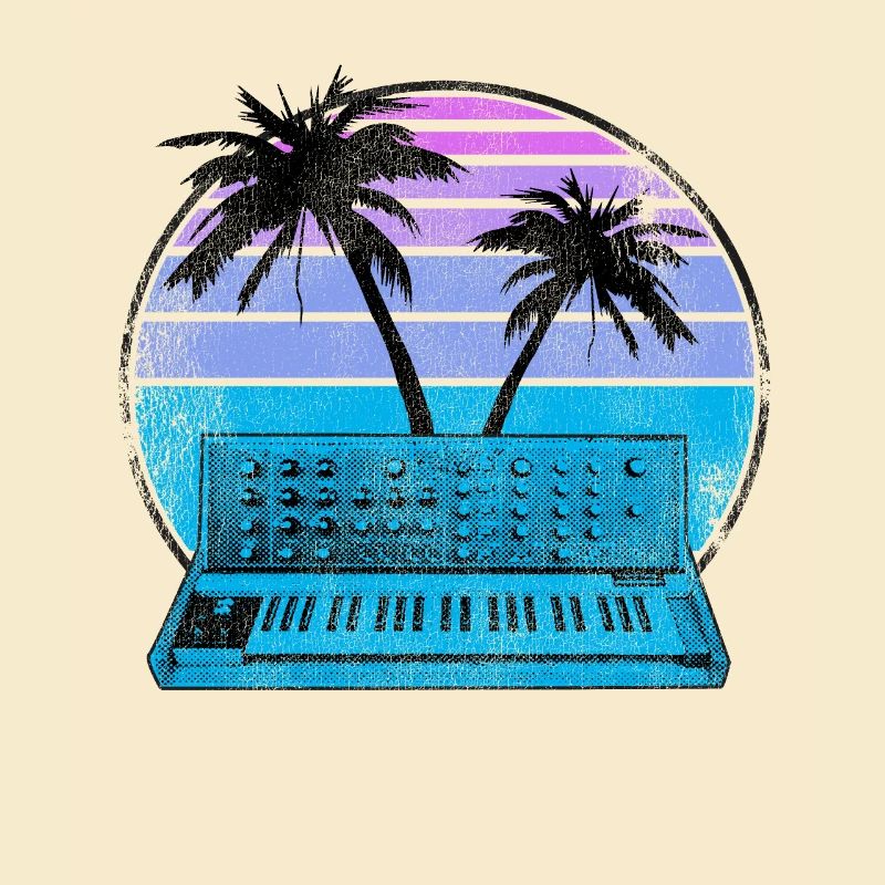 Analog Synthesizer Synthwave Vintage Retrowave