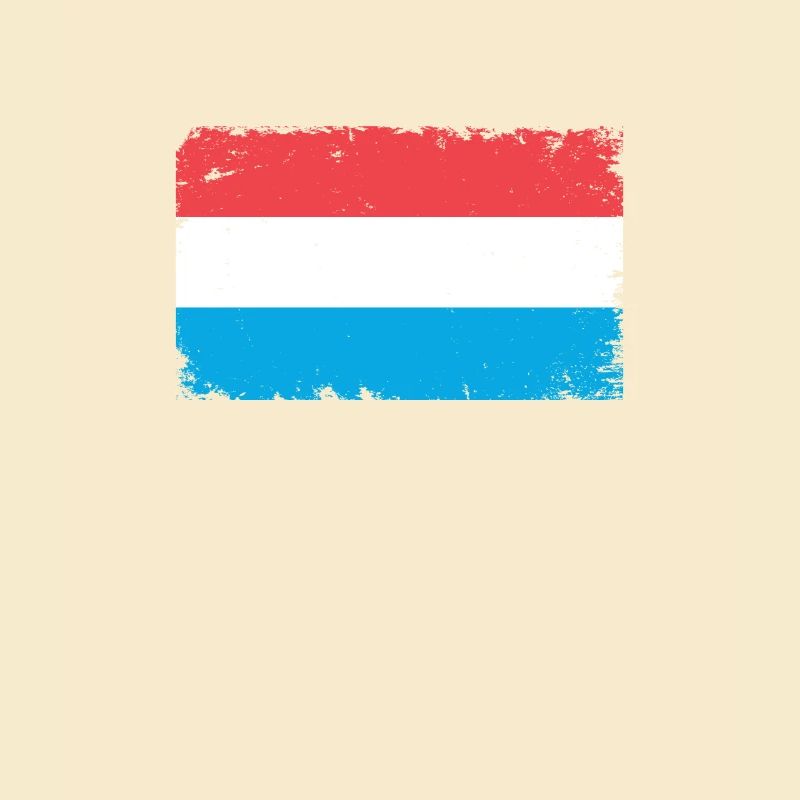 Luxembourg Heartbeat Flag Vintage Luxembourg