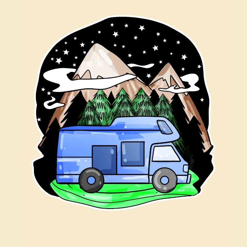 Motorhome Mountain Mountains Camping Camper