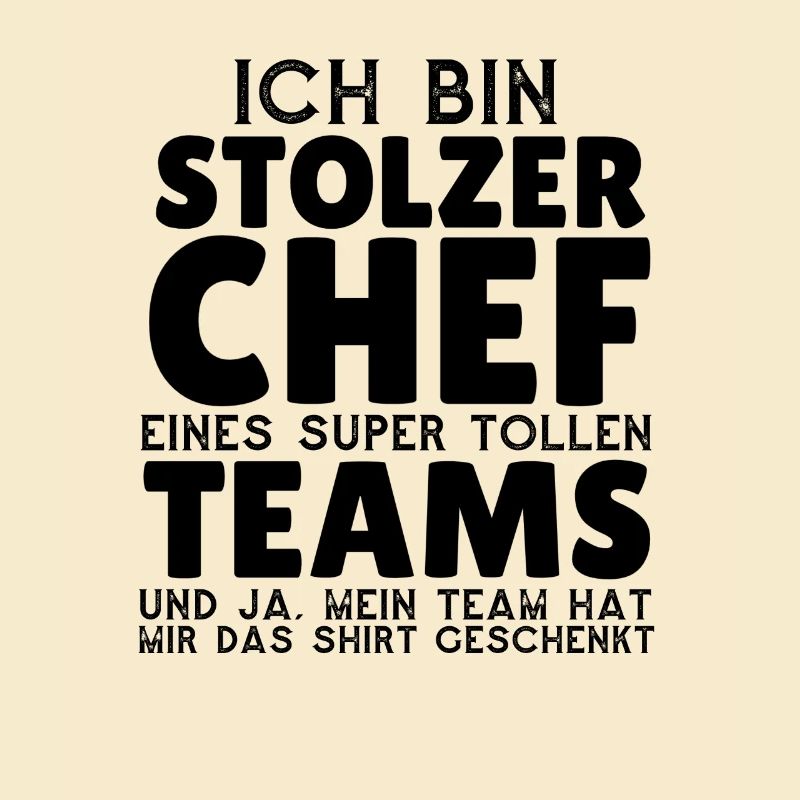 Stolzer Chef eines tollen Teams