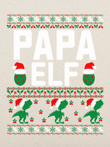 Papa Elf hässlicher Weihnachtspullover