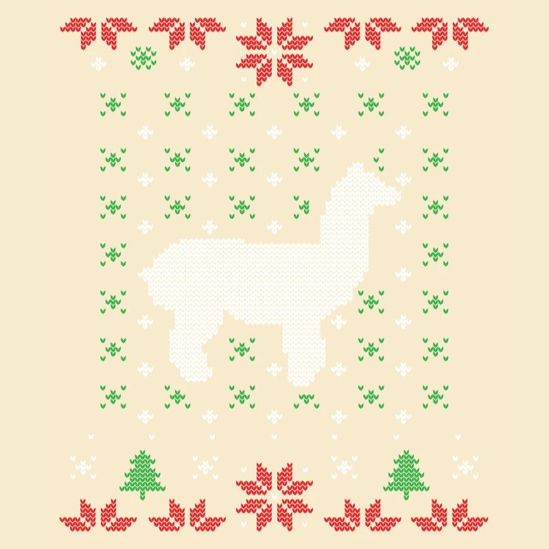 Lama hässlicher Weihnachtspullover