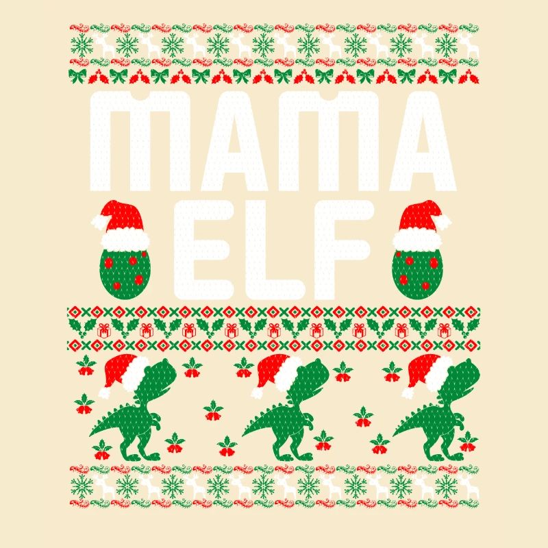 Mama Elf hässlicher Weihnachtspullover