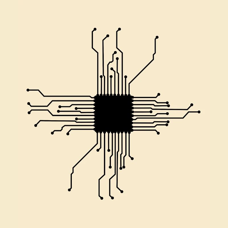 CPU Herz Computerchip Geek Computer Nerd Geschenk