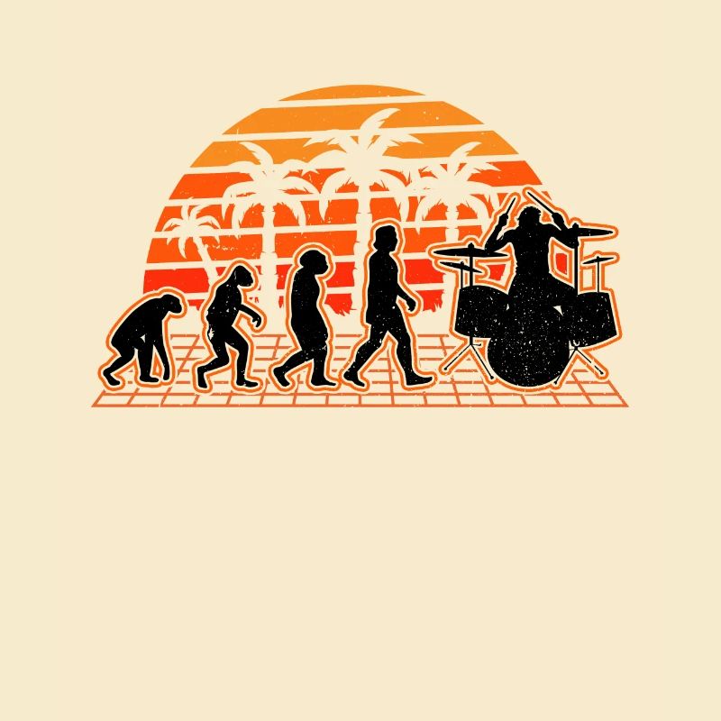 Drums Evolution Sunset Drummer Drummer