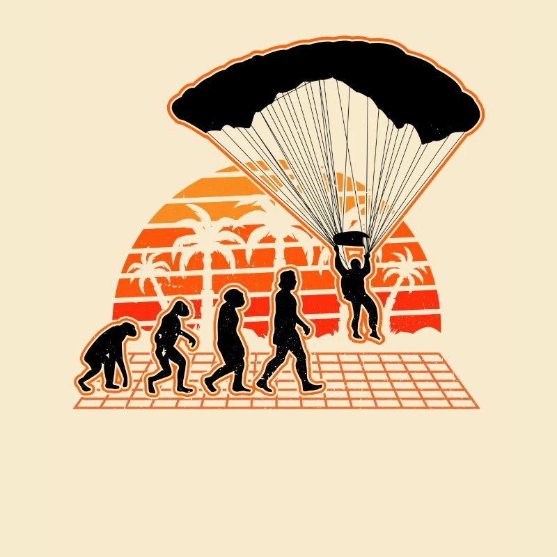 Fallschirmspringer Evolution Sunset Fallmschirm