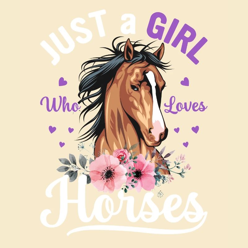 Nur ein Mädchen, das Pferde liebt Mädchen Pferdebesitzer