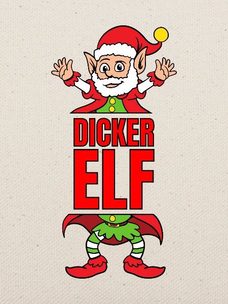Dicker Elf Partnerlook Weihnachtself