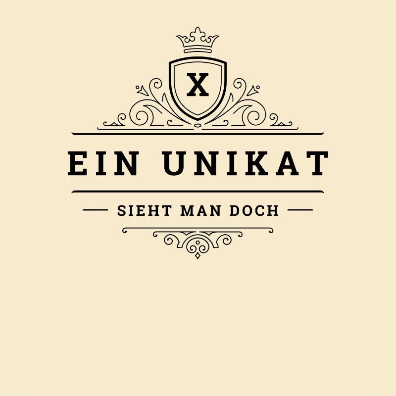 Ein Unikat Ein Einzelstück Anfangsbuchstabe X Name