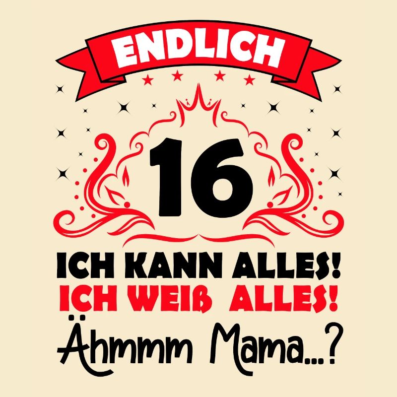16 Geburtstag Mädchen Junge Fun Geschenk lustig