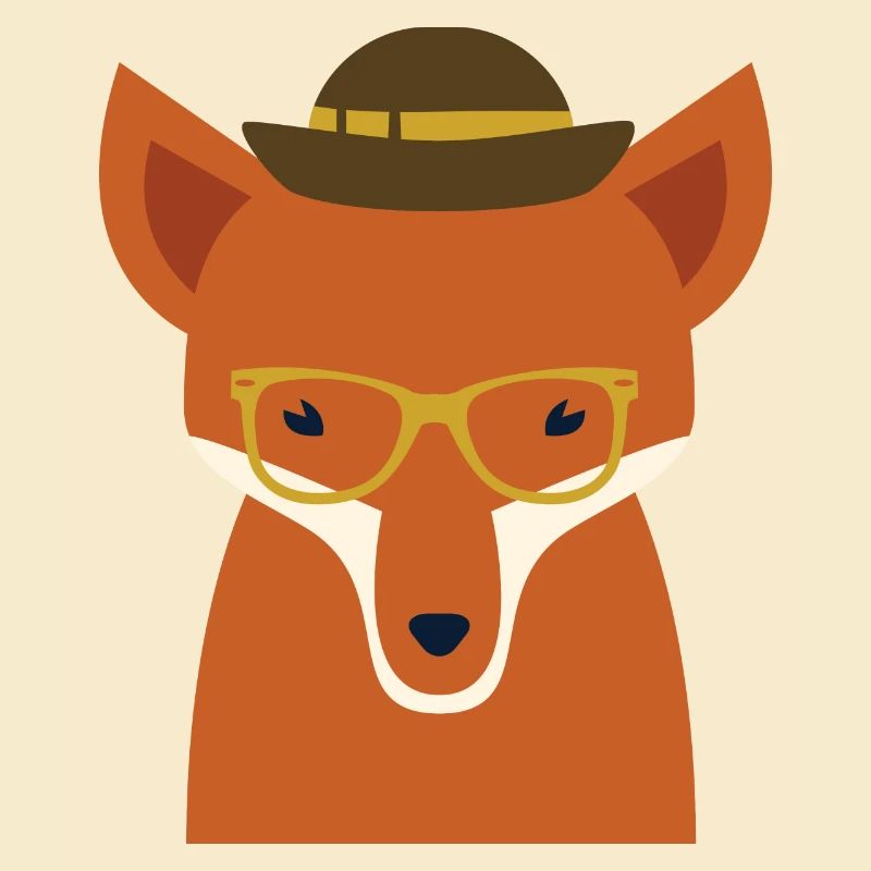 hipster fox