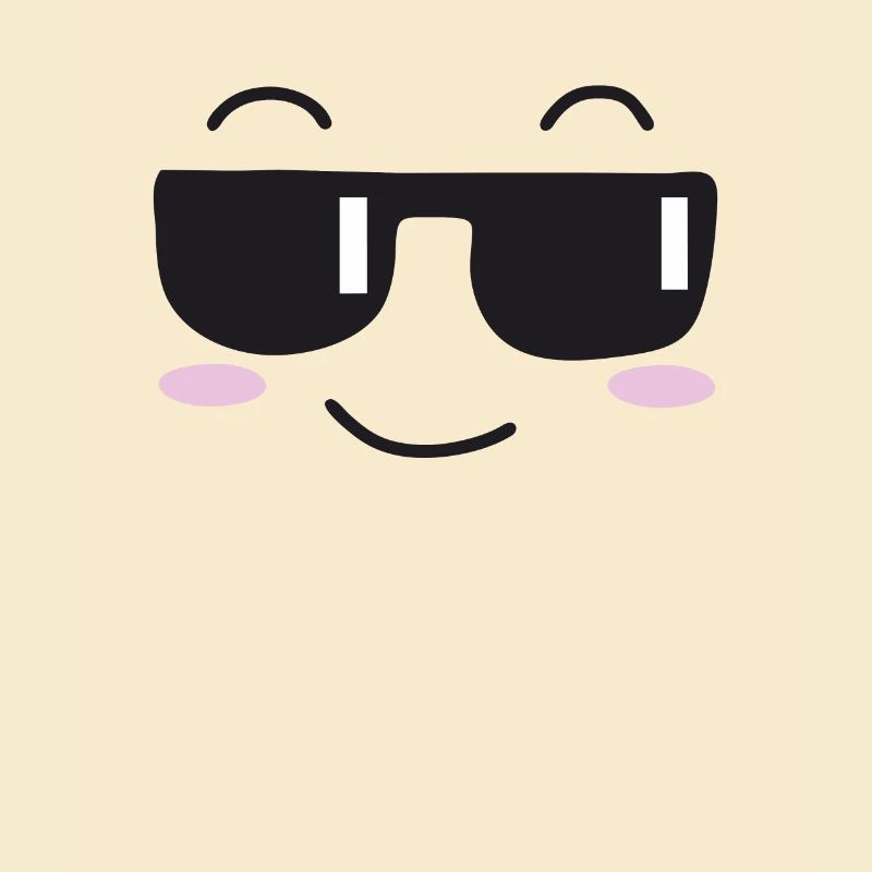 Sunglasses laugh face