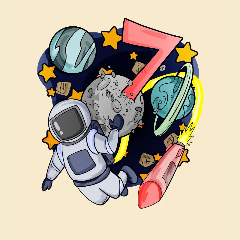 7 Geburtstag Junge - 7 Jahre alt - Ich bin 7