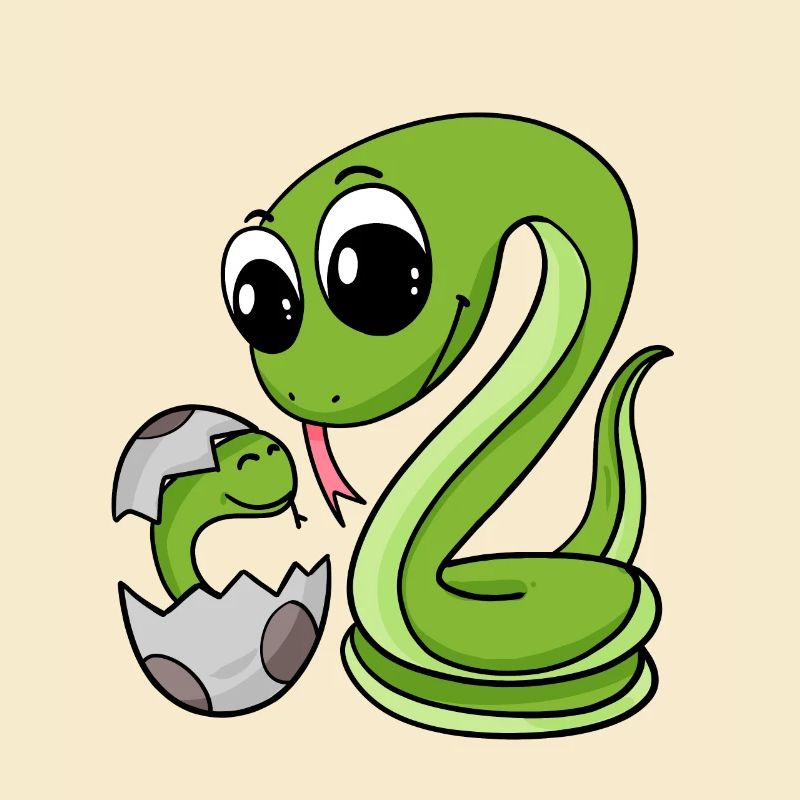 Snake with baby snake